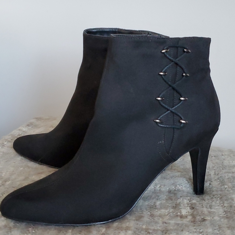 Suede booties